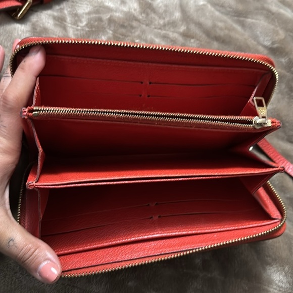 LV red empriente bandoliere 25 and wallet - Picture 10 of 13
